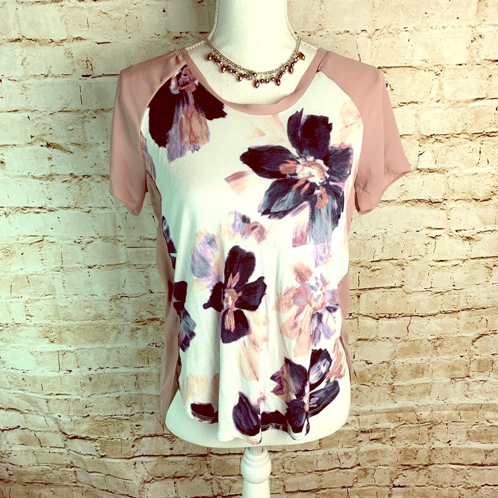 Simply Vera Floral Top GUC Sz XS